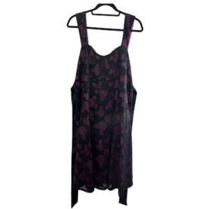 Disney Dress 18 Black Mickey Mouse Whimsical Fairy Novelty Pinup Retro Goth 80s
